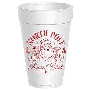 North Pole Social Club Styrofoam Cups