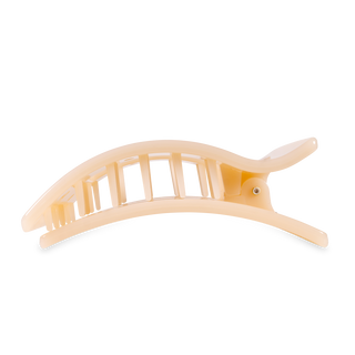 Almond Beige Lg Flat Rectangle Teleties Clip