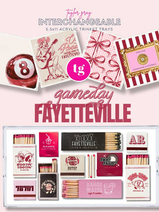 Gameday Fayetteville Trinket Tray Insert Set