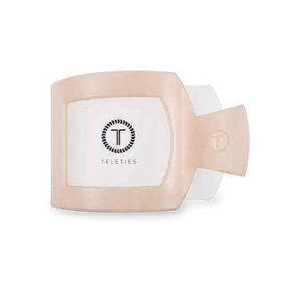 Almond Beige Medium Flat Square Clip