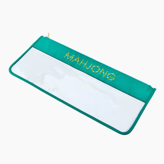 Aqua Bamboo Mahjong Storage Bag