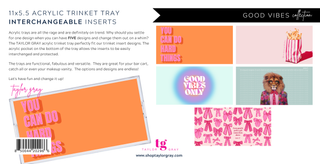 Good Vibes Trinket Tray Inserts