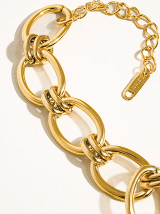 Tila 18K Gold Bold Chain Bracelet - Water Resistant