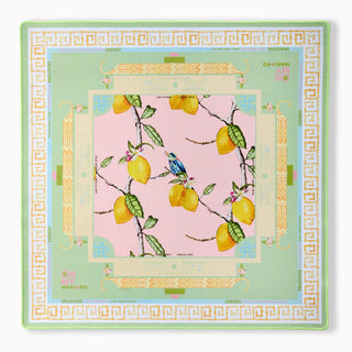Citrus Songbird Mahjong Mat