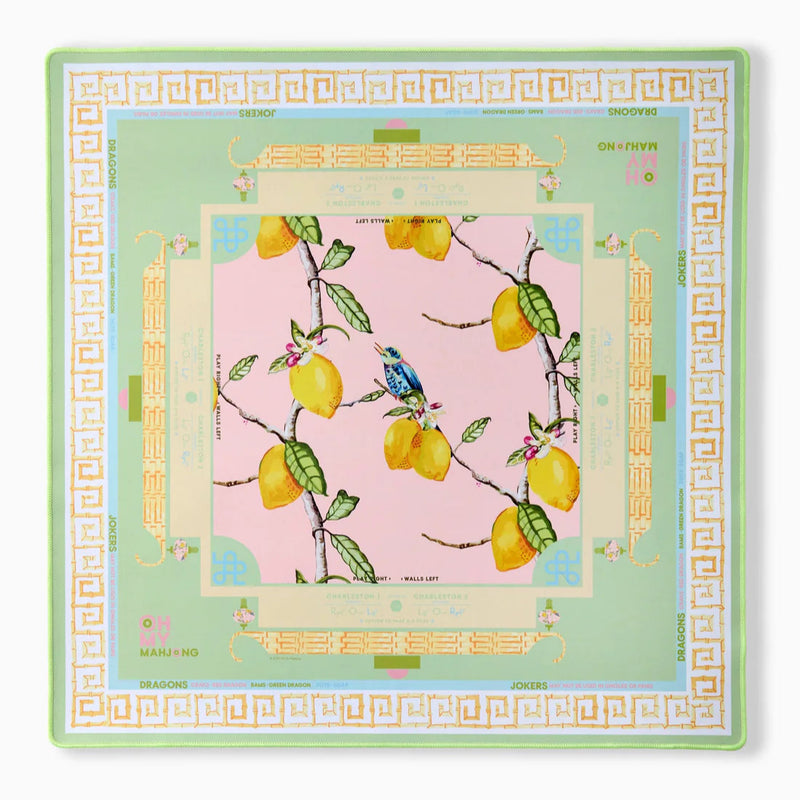 Citrus Songbird Mahjong Mat