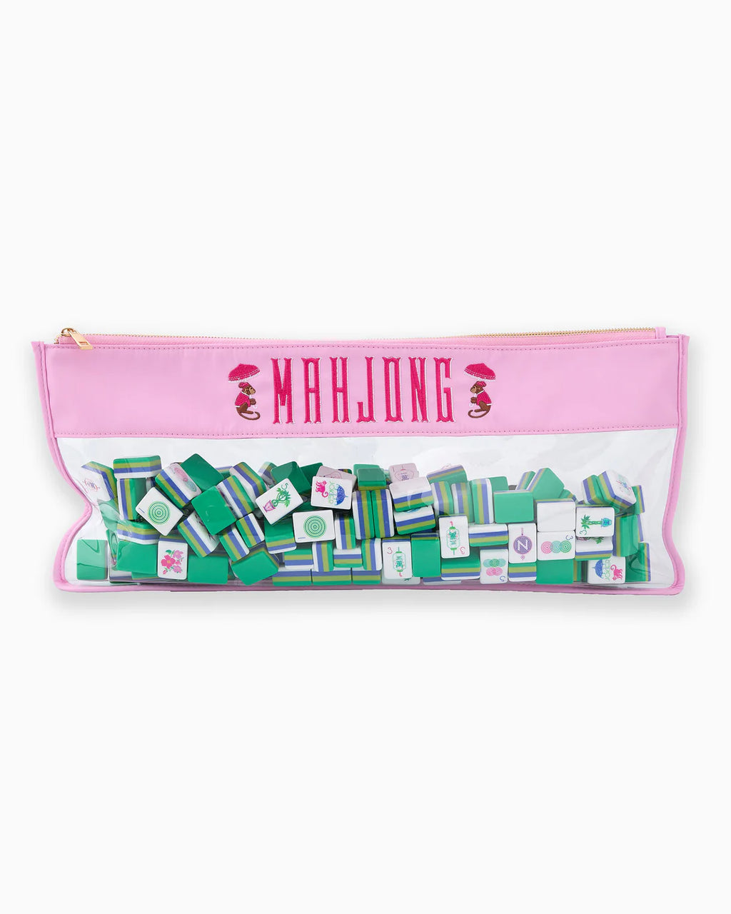 Cotton Candy Monkey Mahjong Storage Bag