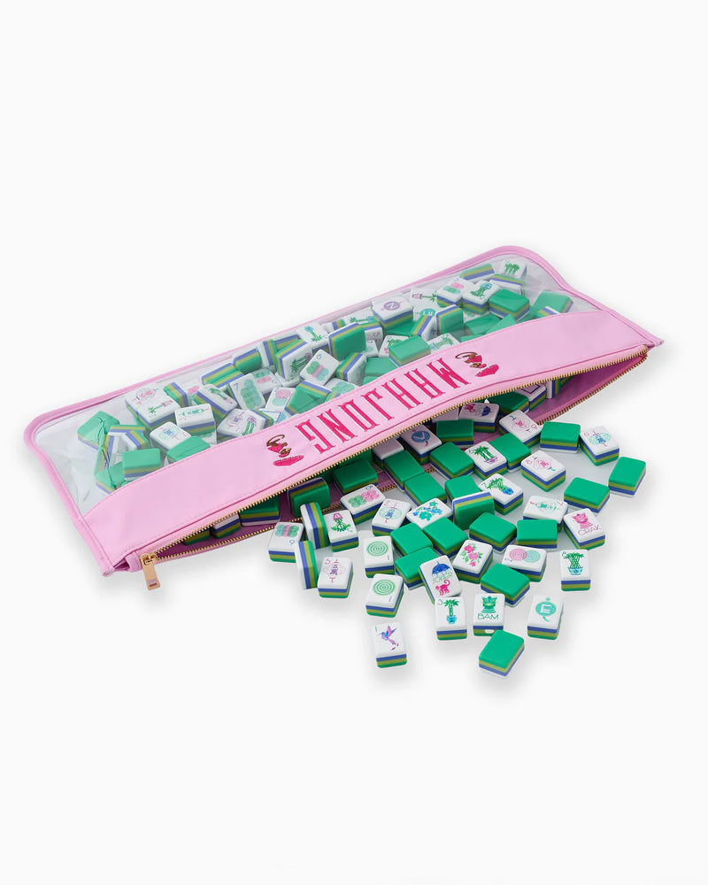 Cotton Candy Monkey Mahjong Storage Bag