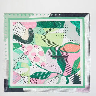 Green Abstract Wild Rag