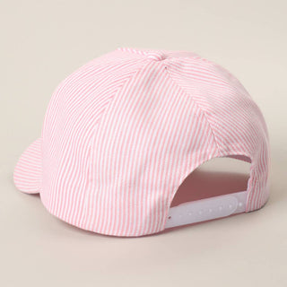 Dilly Dallying Pink Stripe Baseball Hat
