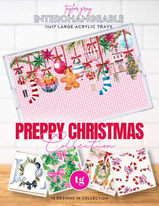 Preppy Christmas Tray Inserts