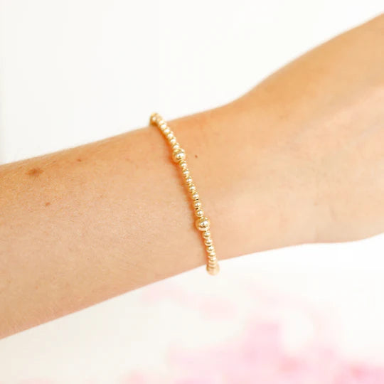 BB Olive Gold Beaded Bracelet