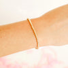BB 3MM Gold Beaded Bracelet