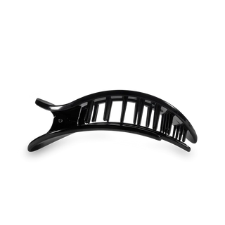 Jet Black Medium Flat Round Teleties Clip