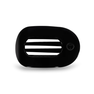 Jet Black Medium Flat Round Teleties Clip