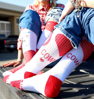 Lucky Hearted Boot Sock By Lucky Chuck