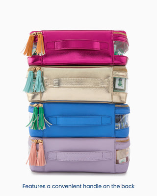 Metallic Pink Tile Mahjong Storage Bag by Oh My Mahjong