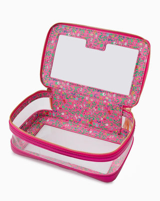 Metallic Pink Tile Mahjong Storage Bag by Oh My Mahjong