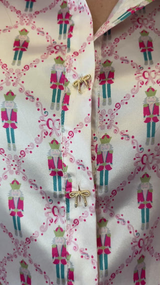 Caroline Nutcracker Satin Top