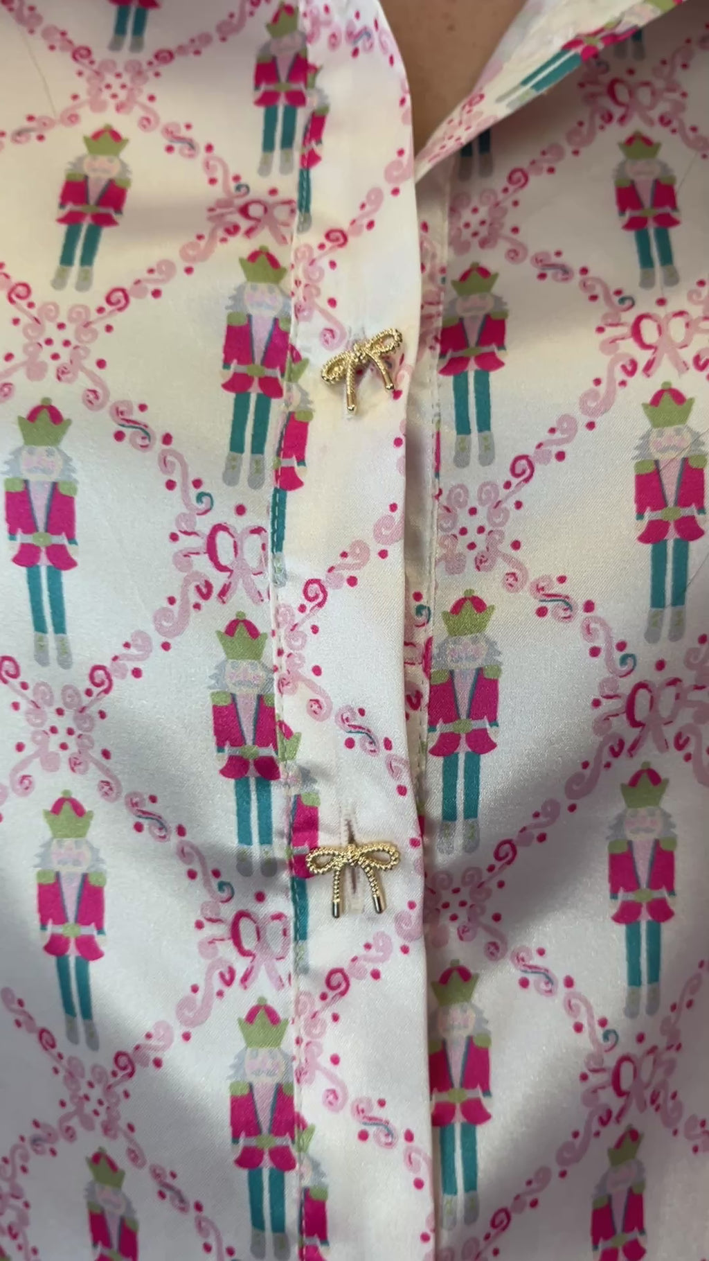 Caroline Nutcracker Satin Top