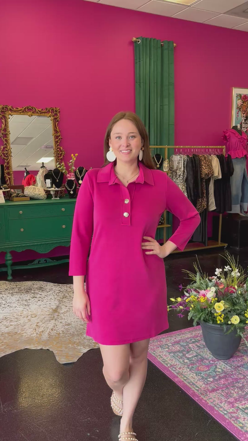 Hot Pink Essentials Dress