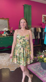 Bright Floral Strapless Maxi Dress