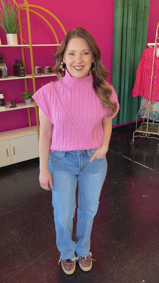 Cotton Candy Pink Sweater