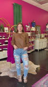 Putnam Tan Leather Top