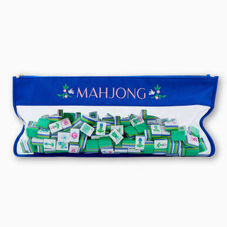 Royal Blue Mahjong Storage Bag 