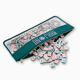 Teal Mahjong Storage Bag