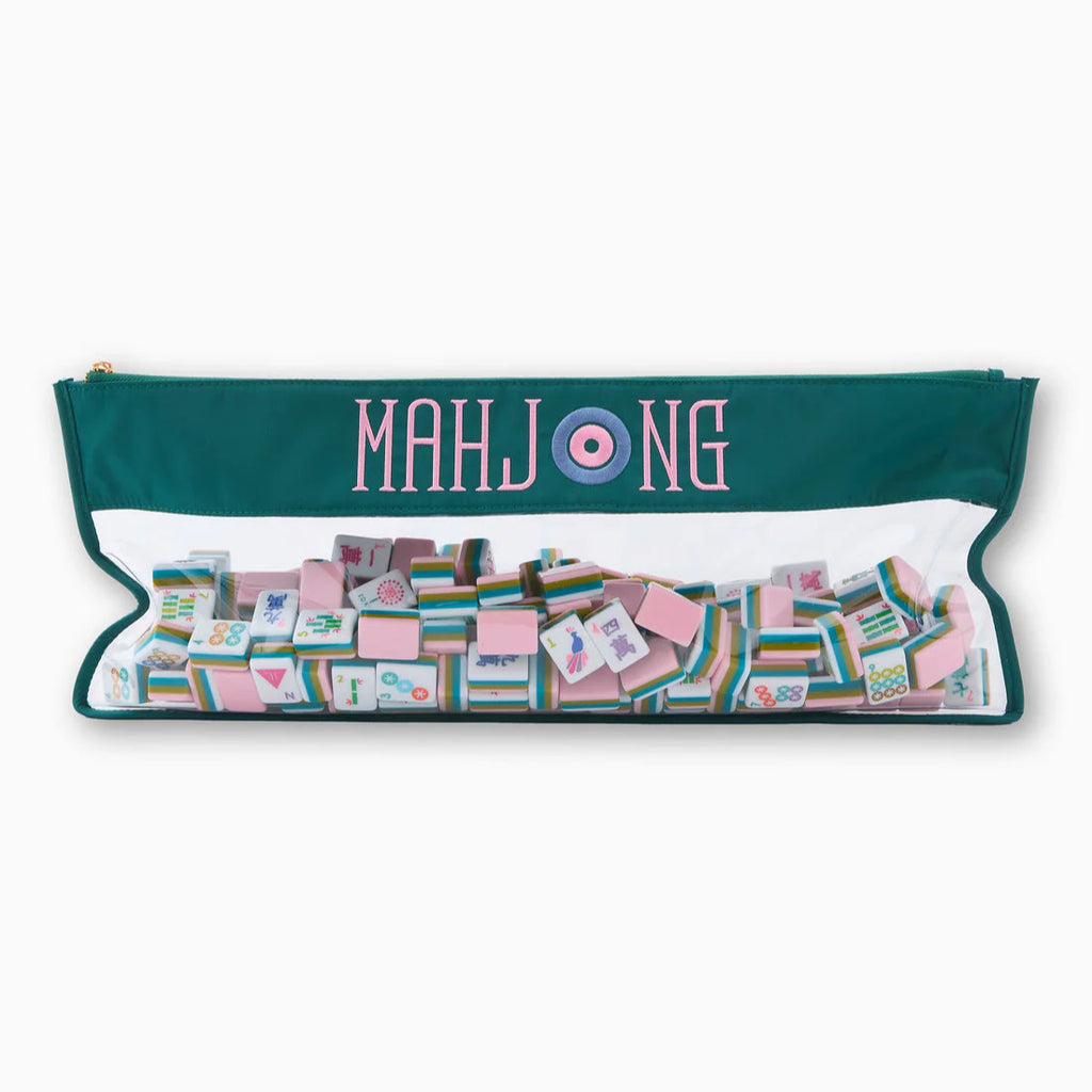 Teal Mahjong Storage Bag
