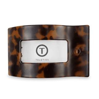 Tortoise Large Flat Rectangle Teleties Clip
