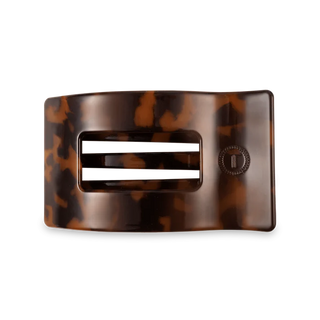 Tortoise Medium Flat Rectangle Teleties Clip